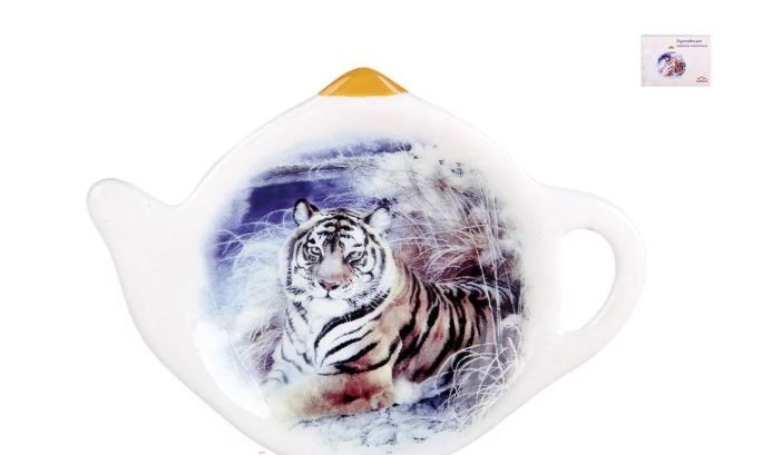 Подставка для д/чайного пакетика Бенгальский  тигр  п/уп